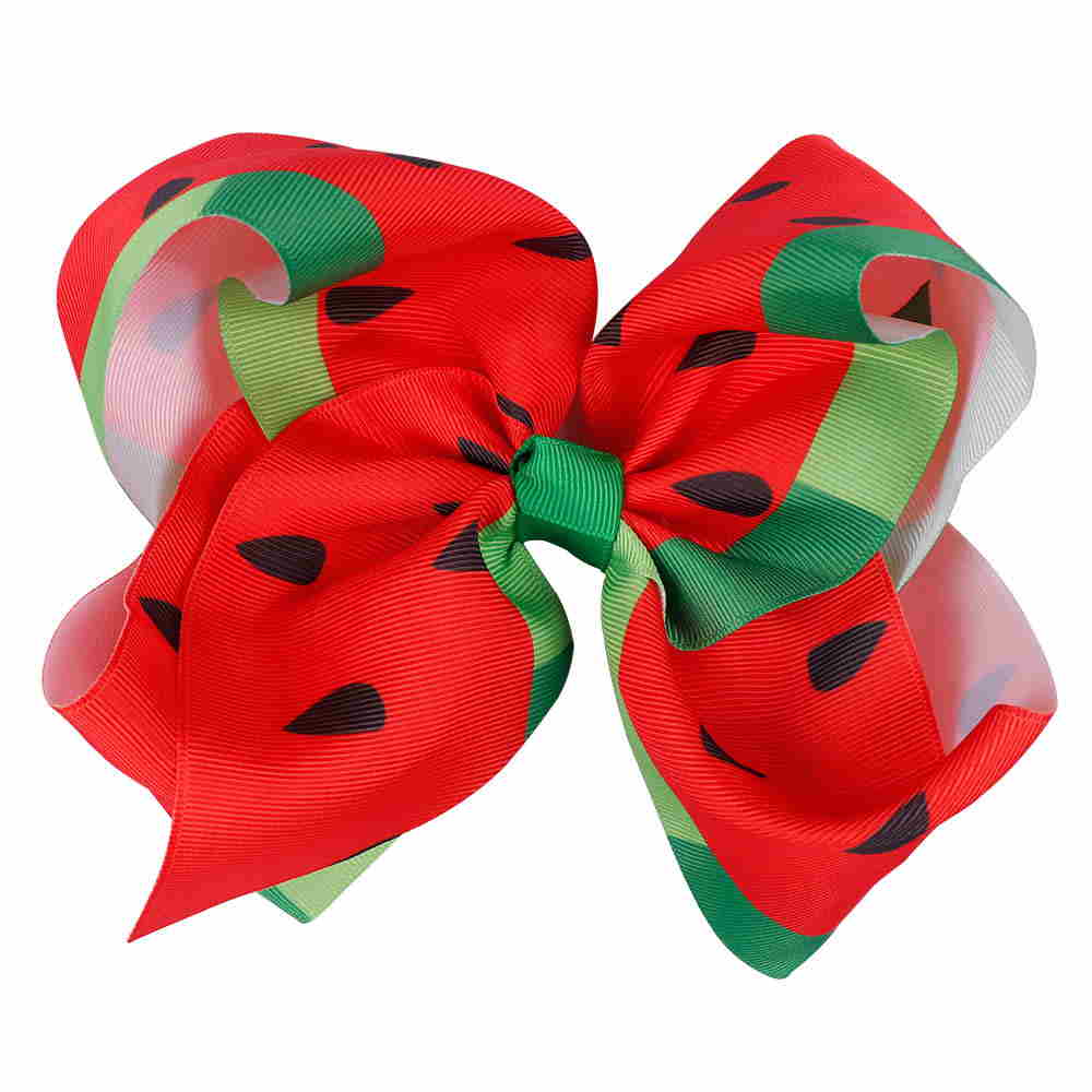 Fruit Printed Hair Bows