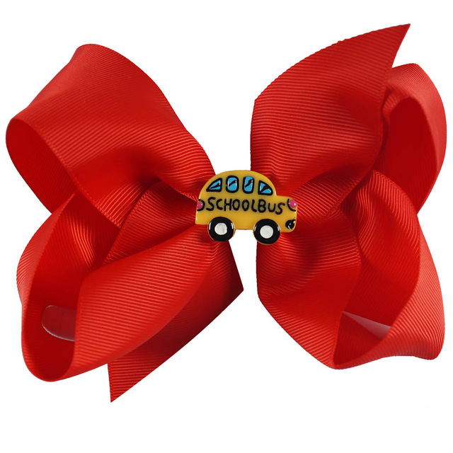 red school hair bow