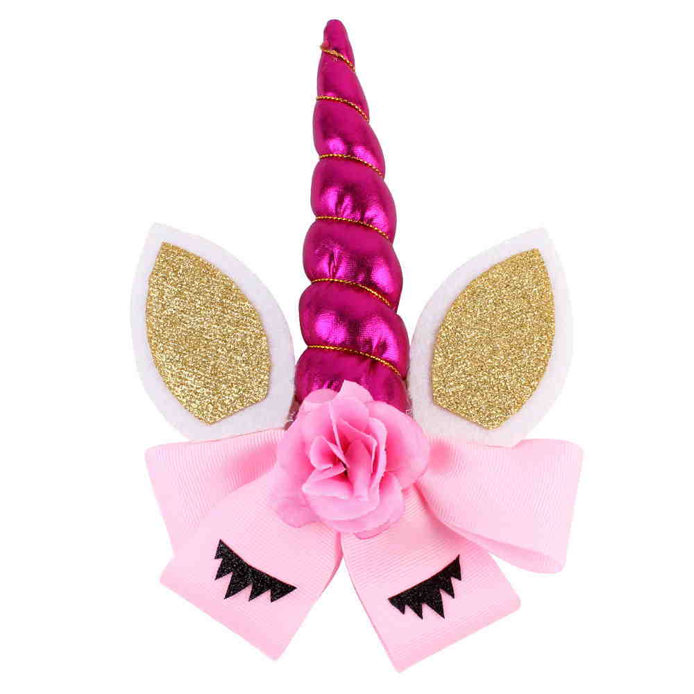 Eyelash Unicorn Hair Bow