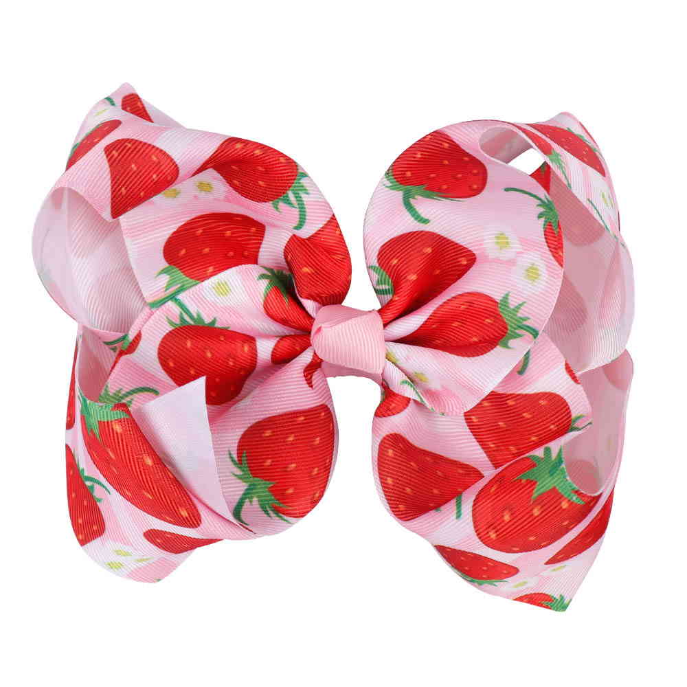 Fruit Printed Hair Bows