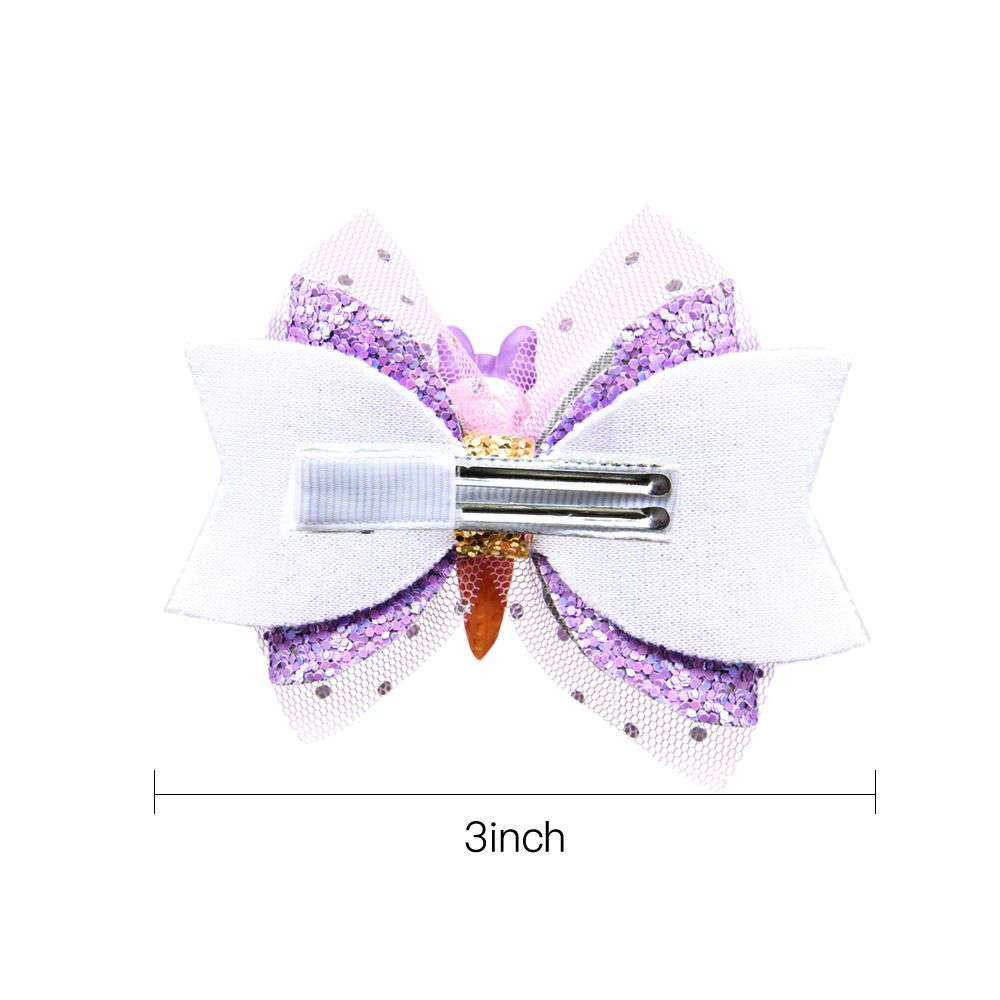 Ice Cream Cone Glitter Tulle Hair Bow